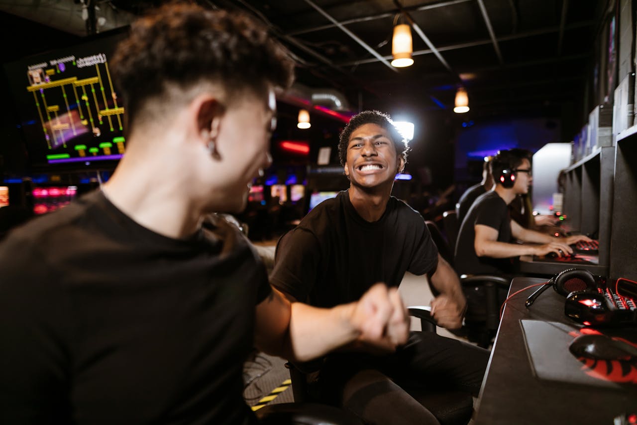 people playing games