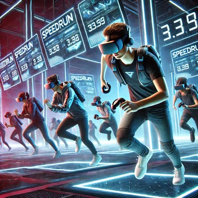 People with vr's on running