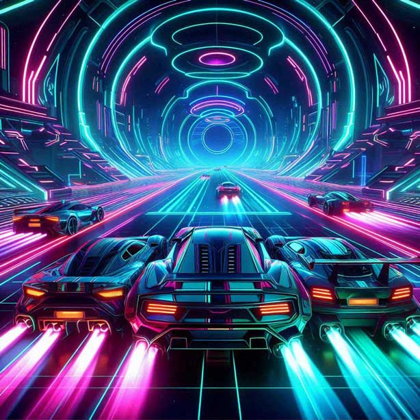 neon drift game